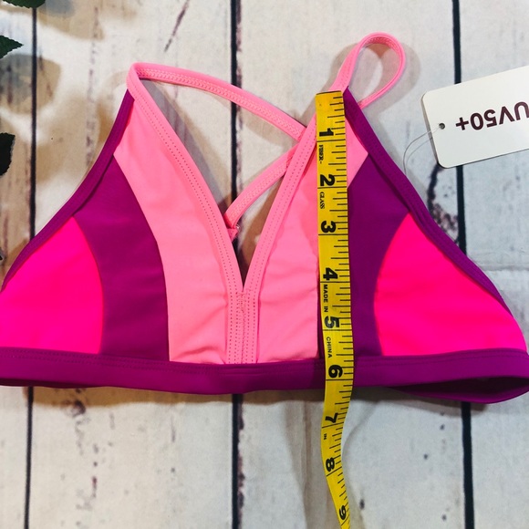 Girls size 7/8 bikini top only bright pink - Picture 5 of 5